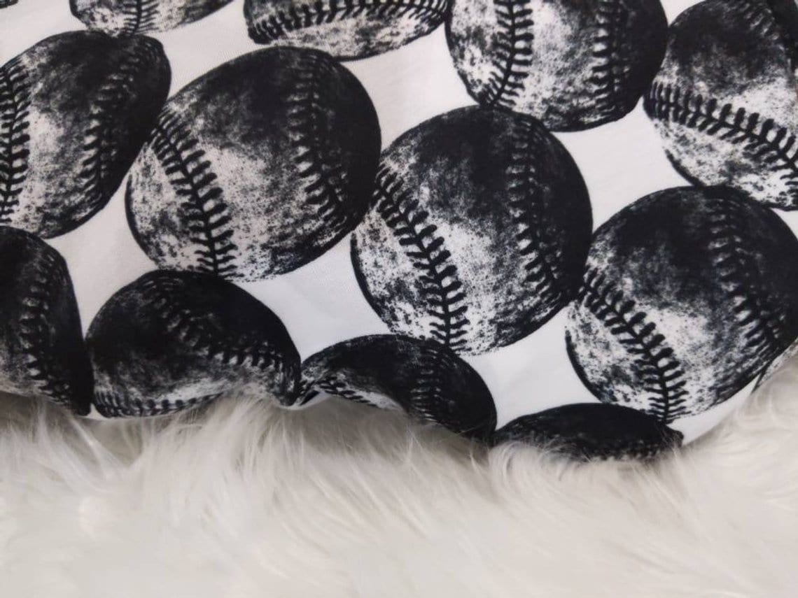 Baseball Baby Swaddle + Hat or Headband,Sports Nursery,Black White Vintage,Receiving Blanket,That My Grandson,Baby Shower