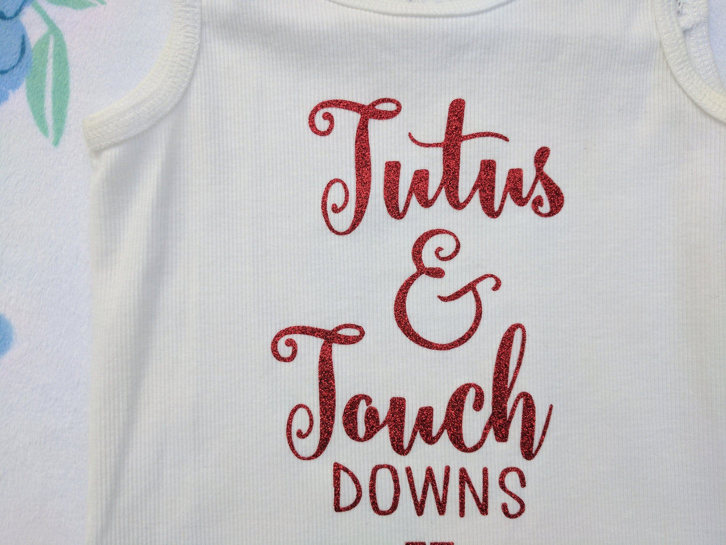 Girls Nebraska Outfit / Tutus & Touchdowns Bodysuit or Tee + Stripe Leg Warmer + Red Sequin Bow,Handmade Outfit,Home,
