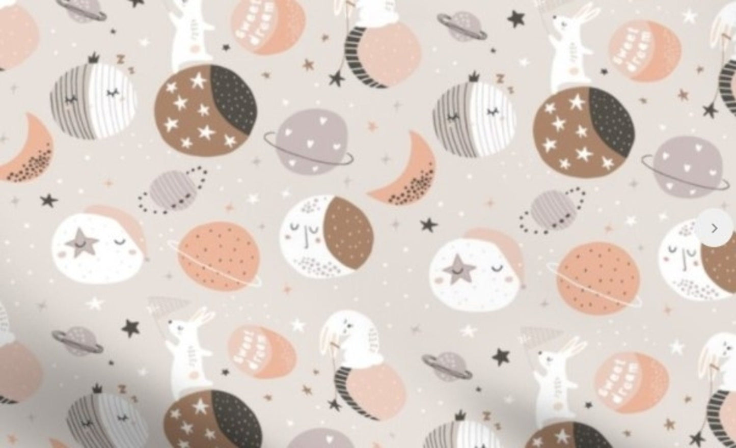 Space Baby Swaddle Set - Outer Space Themed Blanket HeadbandHat - Sleeping Rabbits or Cute Planets Designs