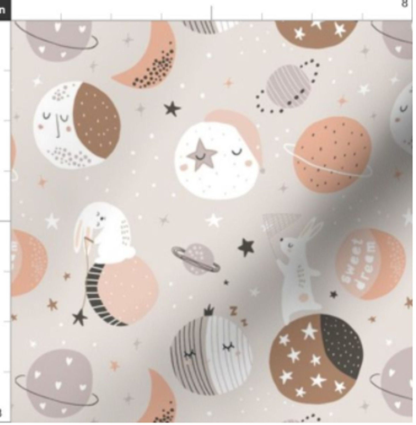 Space Baby Swaddle Set - Outer Space Themed Blanket HeadbandHat - Sleeping Rabbits or Cute Planets Designs