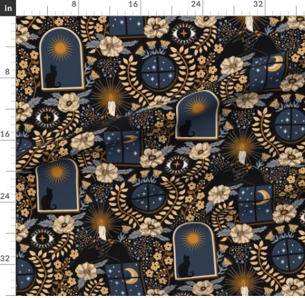 Whimsigoth Gothic Night Swaddle Blanket Band or Hat - Cozy Lights Witchy Baby Carriers Wraps Black Cat All Seeing Eye Emo Baby