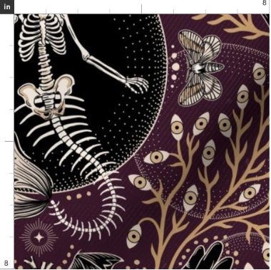 Goth Baby Blanket,Mermaid Skeleton Botanicals Swaddle + Hat or Band,Emo Newborn,Halloween Skull Swaddle