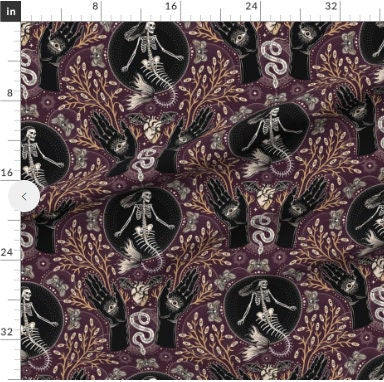 Goth Baby Blanket,Mermaid Skeleton Botanicals Swaddle + Hat or Band,Emo Newborn,Halloween Skull Swaddle