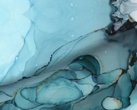 Ocean Blue Baby Blanket, Watercolor Abstract Earth Tones Swaddle + Hat Headband,Turquoise & Gold,Sea Swaddle,Earth Tones Nursery