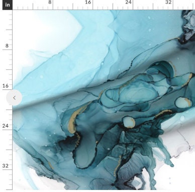 Ocean Blue Baby Blanket, Watercolor Abstract Earth Tones Swaddle + Hat Headband,Turquoise & Gold,Sea Swaddle,Earth Tones Nursery