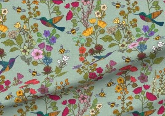 Butterfly Baby Blanket,Hummingbird Floral Swaddle + Hat or Band,Chinoiserie flower garden,Botanicals,Pollinators,Nature Baby Blanket,