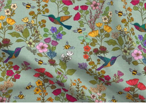 Butterfly Baby Blanket,Hummingbird Floral Swaddle + Hat or Band,Chinoiserie flower garden,Botanicals,Pollinators,Nature Baby Blanket,