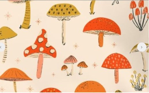 Mushroom Swaddle,Hippie Baby Blanket + Hat or Band,Glittery Red & Gold Vintage Mushroom,Scandi Nursery,Boho Baby Clothes