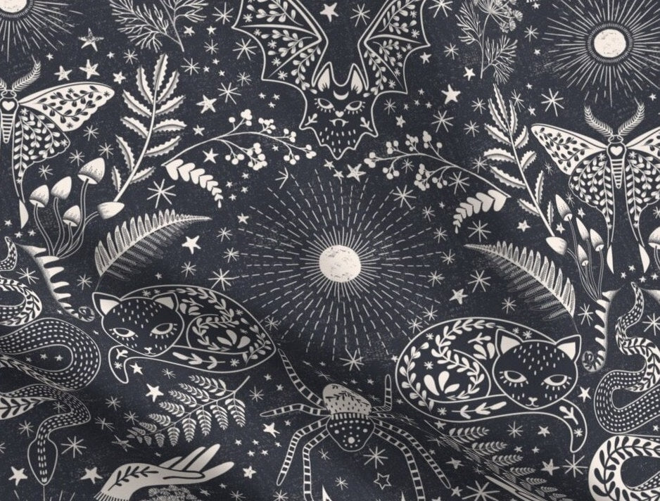 Witchy Baby Wrap Headband or Hat Lunar Moth Sun Stars and More - Newborn Swaddle for Your Little Goth Baby