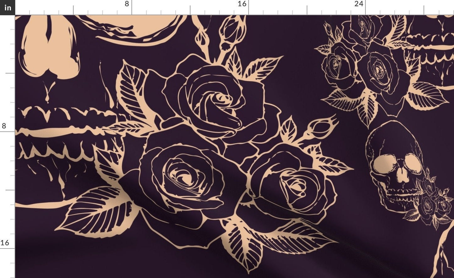 Goth Baby Clothing,Roses Skull Swaddle + Headband or Hat, Peach on Eggplant,Day of the Dead,Pastel Goth Clothing,Spooky baby gift