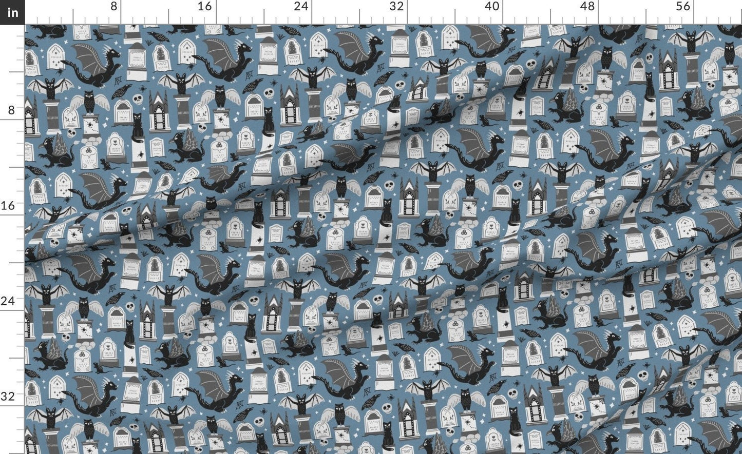 Dragon Baby Swaddle + Hat or Band,WhimsiGoth Baby Stuff,Fantasy Nursery,Gryphon Cat Goth Baby,Blue Slate Soft & Stretch,Bats,