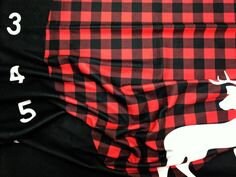 Buck Baby Blanket,Buffalo Plaid Custom Baby Milestone Blanket Fleece Minky,90s plaid,deer baby shower