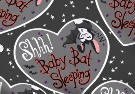 Goth Baby Blanket,Shh Baby Bat Swaddle + Hat or Headband,Alternative Newborn,Gothic Baby Clothing,Witchy Baby Clothing,Halloween Baby