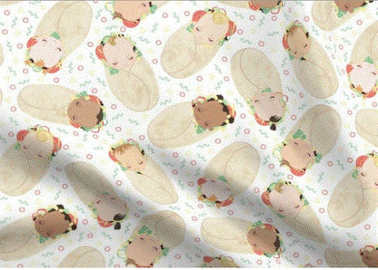 Burrito Baby Swaddle Set,Baby Burritos Blanket + Hat or Headband,Fast Food Baby Blanket,Burrito Taco Blanket,Newborn Tortilla Blanket,