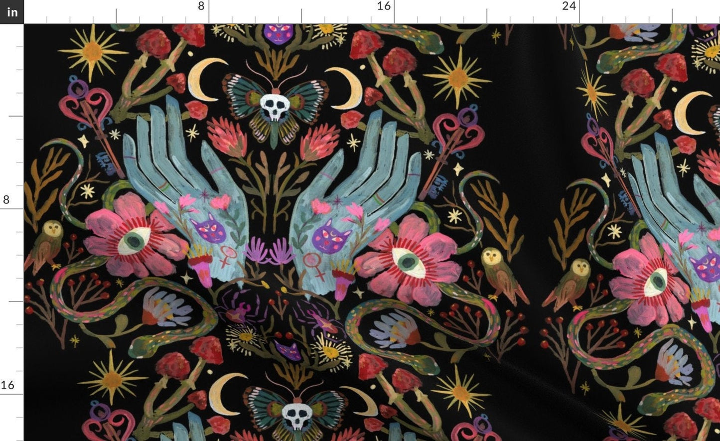 Dark Gothic Baby Blanket + Hat,Witchcraft Dark Academia,Watercolor Floral,Horror Baby Stuff,Skull All Seeing Eye,Celestial Sun Stars