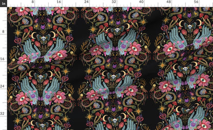 Dark Gothic Baby Blanket + Hat,Witchcraft Dark Academia,Watercolor Floral,Horror Baby Stuff,Skull All Seeing Eye,Celestial Sun Stars