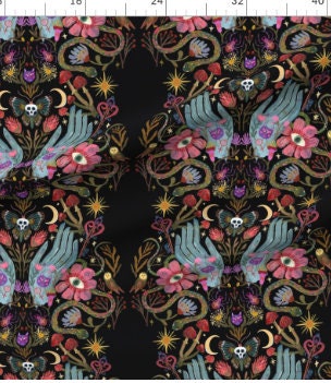 Dark Gothic Baby Blanket + Hat,Witchcraft Dark Academia,Watercolor Floral,Horror Baby Stuff,Skull All Seeing Eye,Celestial Sun Stars